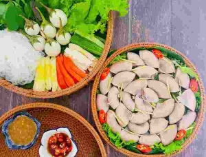 Dồi trường luộc lai rai cuối tuần