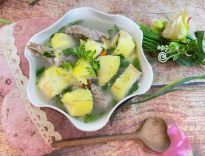 CANH SẦU RIÊNG NẤU SƯỜN NON LẠ MIỆNG