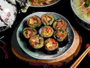 Cách làm kimbap bánh chưng lạ miệng, tận dụng đồ ăn thừa sau Tết